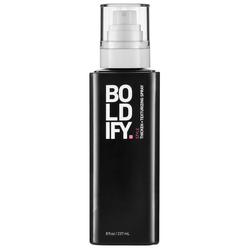 BOLDIFY Hair Thickening Spray - Get Thicker Hair in 60 Seconds - Stylist Recommended Hair Products for Women & Men - Hair Volumizer + Texture Spray Hair Thickener for Fine Hair - 8 oz