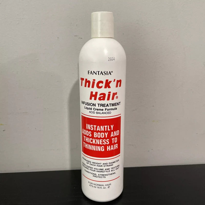 Fantasia [ 1 Bottle ] Fantasia Thick 'n Hair Infusion Treatment Professional 16 Fl Oz.