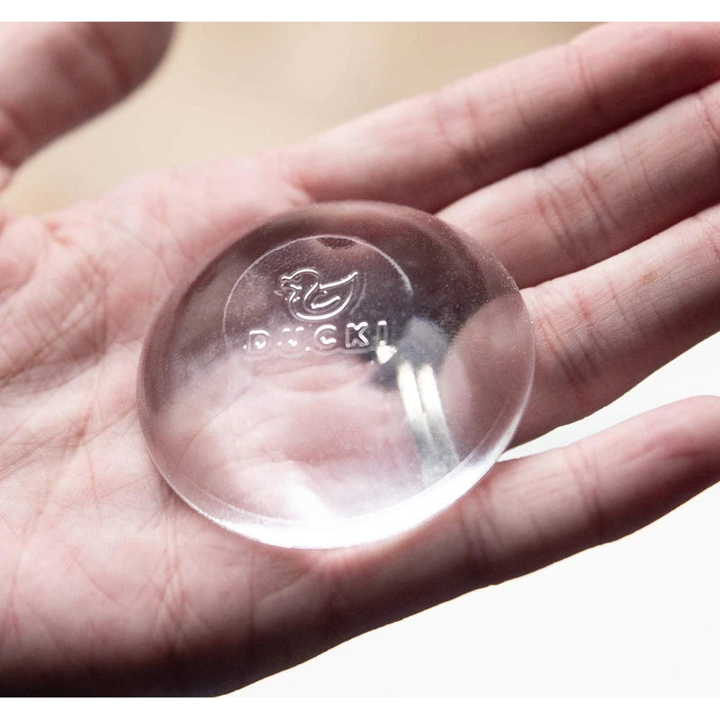 Ducki Wall Protectors - 4 Pack Clear Self Adhesive, Reusable Solution for Stopping Damage & Noise from Doors, Refrigerators More in Your Home or Office Durable, Shock Absorbent Discreet