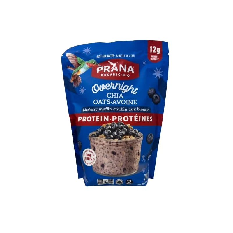 Prana Organic Blueberry Muffin Overnight Chia Oats, 780 g