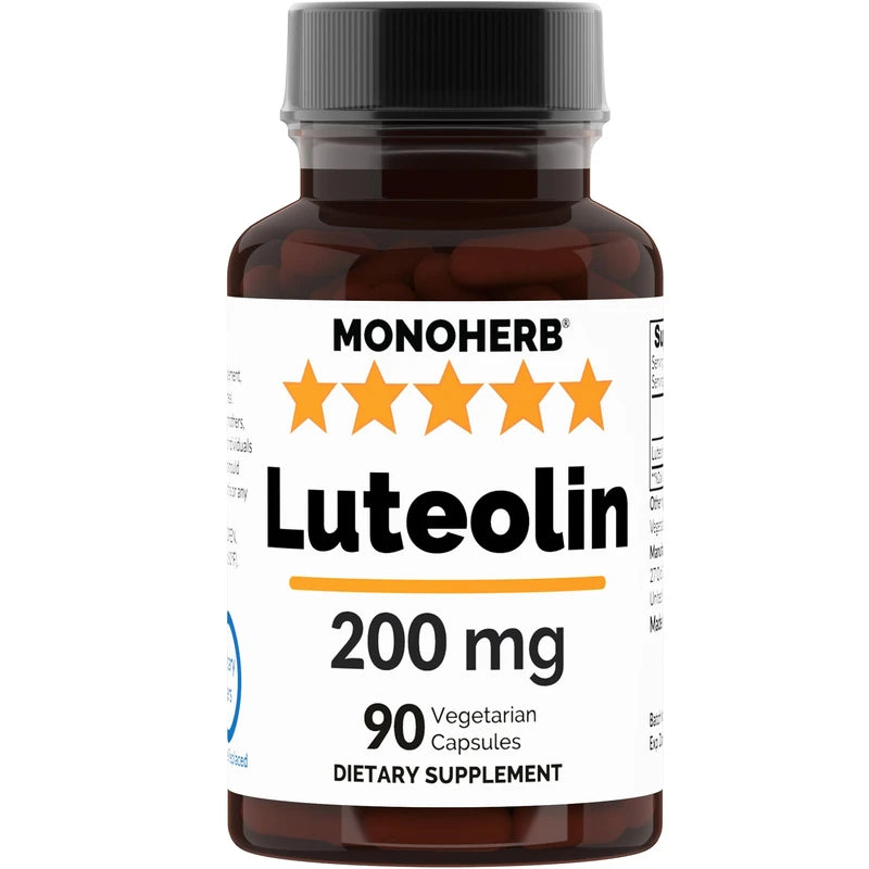 MONOHERB Luteolin 200 mg - 90 Veg Capsules - 90 Servings