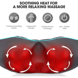 Massager with Heat - Deep Tissue Kneading Electric Back Massage for Neck, Back, Shoulder, Waist, Foot - Shiatsu Full Body Massage, Relax Gift for Her/Him/Friend/Dad/Mom