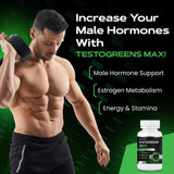 Live Anabolic TestoGreens MAX 30-Day Supply - Men’s Daily Supplement with Tesnor, DIM & Bioperine for Natural Hormone Balance, Enhanced Energy & Stamina, Includes Powerful Plant Extracts