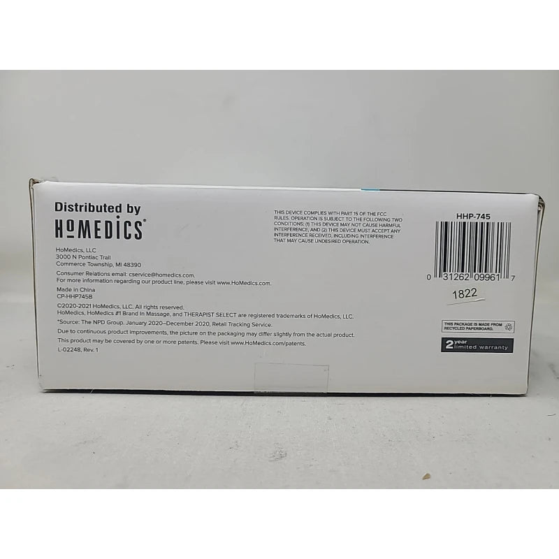 HoMedics Therapist Select Plus + Percussion Massager HHP-745 NEW FACTORY SEALED