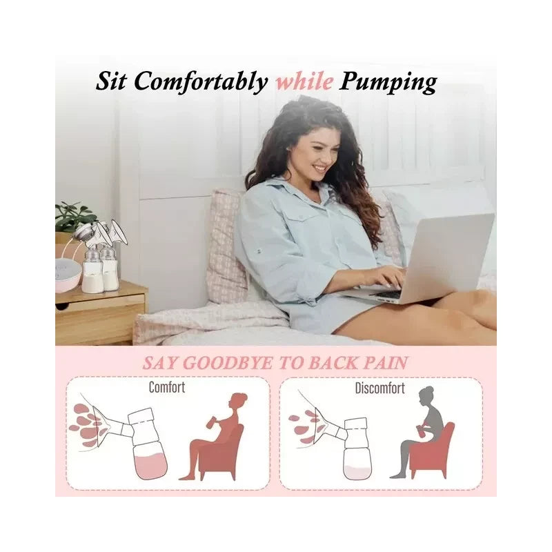 iFANZE Double Electric Hands-Free Breast Pump W/Anti-BackFlo