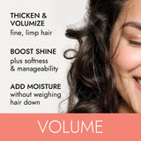 Ion Volume Builder, Vegan, Light Texture, Touchable Hold, Heat-Activated, Damp or Dry Hair