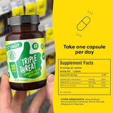 FlavCity Vitamin D Triple Threat, Zinc & Vitamin K2 30-Day Supply (30 Capsules)