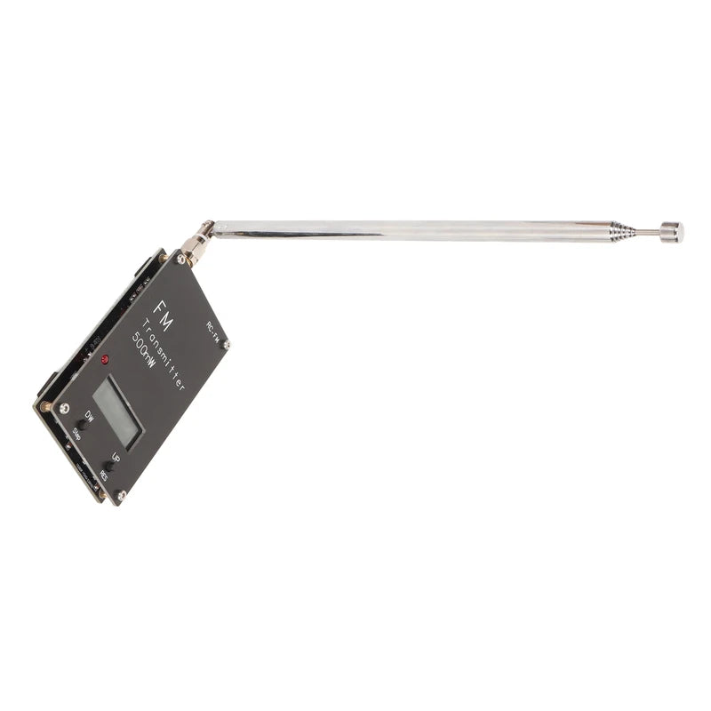 2000M FM Transmitter Professional Long Range 76‑108Mhz 0.5W 500mW Stereo Transmitter Module with Digital LCD Display