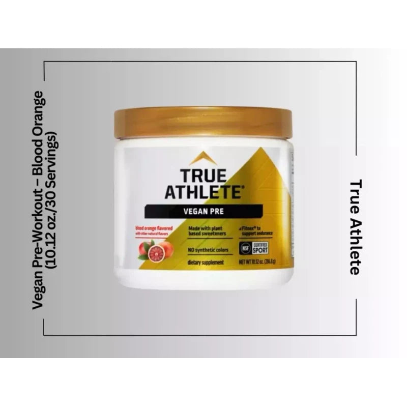 True Athlete Plant-Based Pre-Workout “ Blood Orange (10.12 oz./30 Servings)