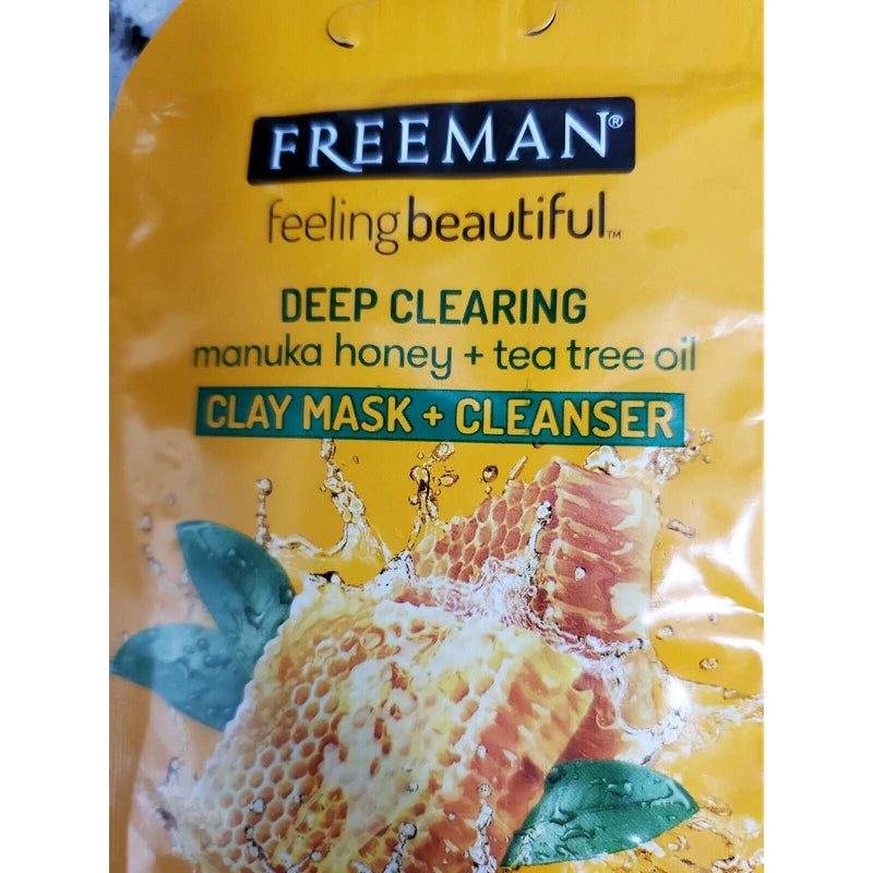 Freeman Deep Clearing Manuka Honey Tea Tree Oil Clay  0.5 fl. oz New