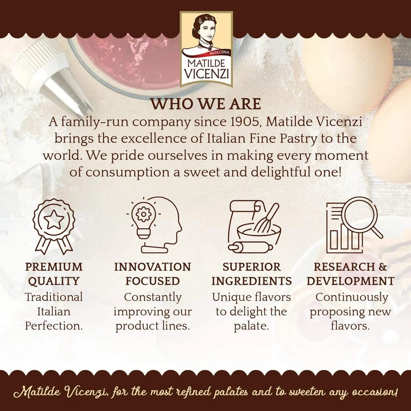 Matilde Vicenzi Vicenzovo Ladyfingers - Classic Italian Ladyfinger Biscuits for Tiramisu - Tray of 12 All-Natural, Kosher, Dairy Cookies - All Natural Pastries Baked In Italy - 7.05 oz (200g), 2 Pack