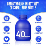 (30bottles) Zooone Probiotics 40 Billion CFU, Little Blue Bottle Probiotics for Women Men Digestive Health