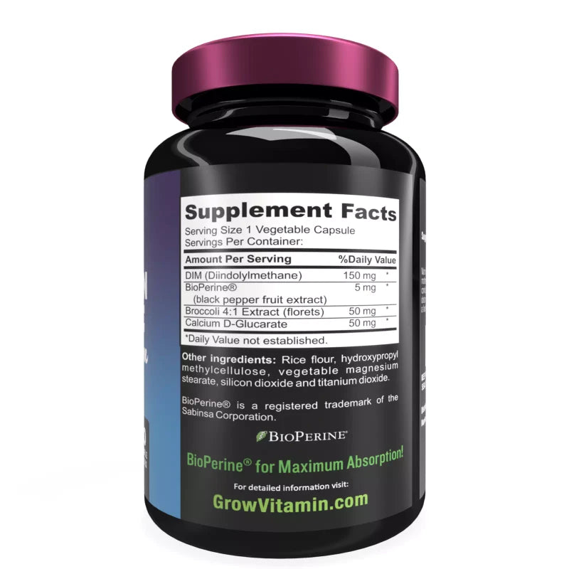 Dr. Berg’s Estrogen Balance DIM (Diindolylmethane) Healthy Estrogen 60 capsules