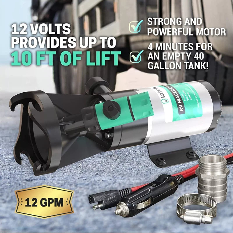 latch.it NEW LATCH.IT RV Macerator Pump | 12V Quick-Release
