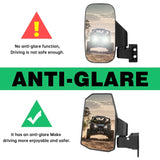 SHEJISI Defender Side Mirrors,The Spring Back Feature Allows Easy Reset After Fold,2024 New UTV Mirrors Compatible with Can Am Defender HD10 HD9 HD8 HD7 HD5,Suitable for No Door,Half Door,Full Door