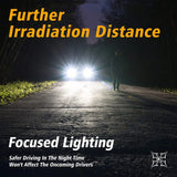 Hikari UltraFocus H4/9003 LED Bulbs,18000LM,Dual Beam,32W Prime ZES LED Equivalent to 120W Ordinary LED,High Performance LED Conversion Kit,HB2 Halogen Replacement Bulb