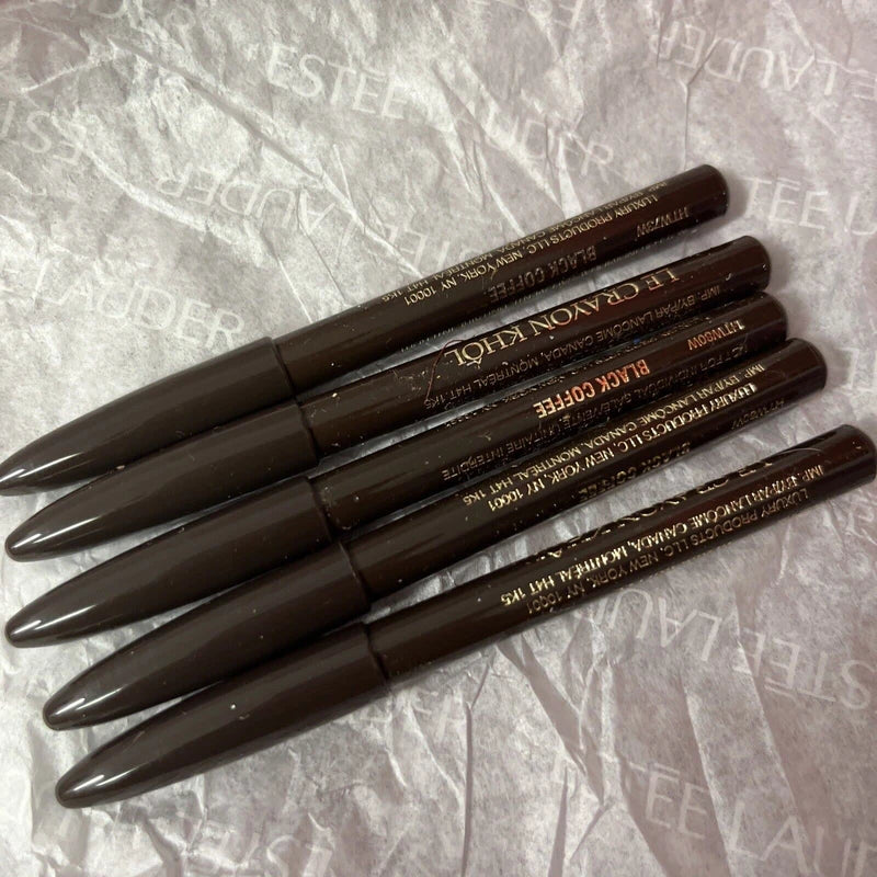 Lancome 5x Lancome Le Crayon Khol Pencil Eyeliner 100 Black Coffee Travel Size