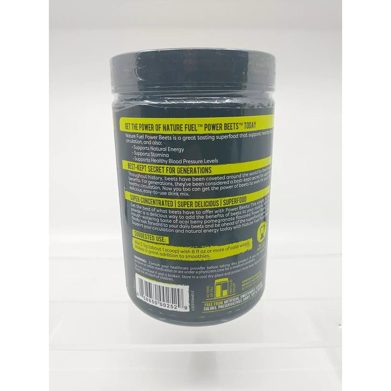 Nu-life Nature Fuel Power Beets Powder Delicious Acai Berry Pomegranate 60 Serving