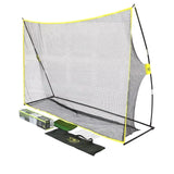 Athletic Works Golf Training Net with hitting Mat - Black/Green