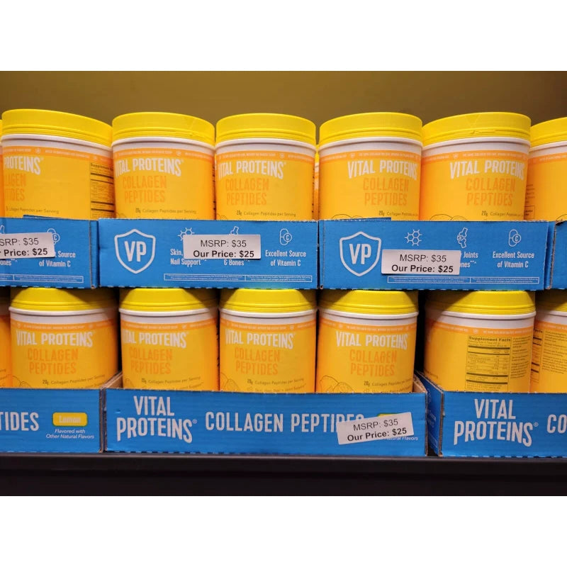 Vital Proteins Collagen Peptides Lemon 26.5 Oz each Best by: 4/10/25