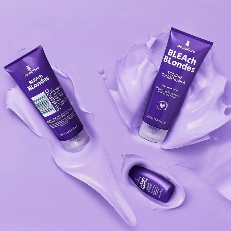 Lee Stafford Bleach Blondes Purple Toning Shampoo - A weekly violet toning shampoo for Blondes