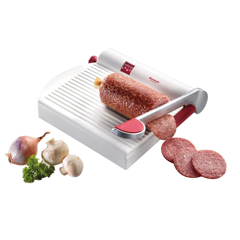 Westmark Cheese Slicer, Retro Packaging, Rustproof Stainless Steel/Aluminium/Plastic, 23 x 22.8 x 5.3 cm, Fromarex, White/Red/Silver, 7000RT60