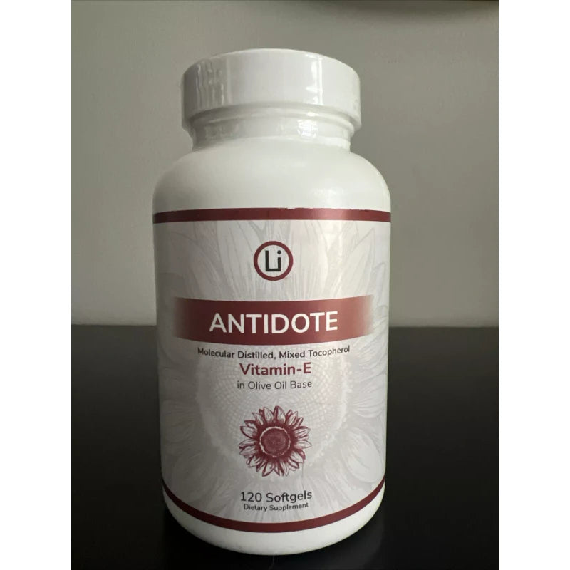 LifeBlud Antidote Li Vitamin E 120 Softgels Exp 1/2027 - New/Sealed!