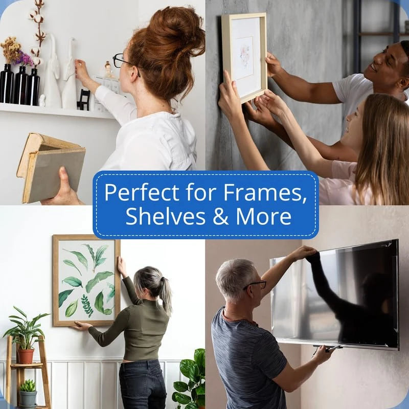 NeverMeasure 19 Inch Picture Hanging Tool with Level | Hang Pictures, Shelves, Collages and More | Picture Hanger Tool with Auto-Centering Arms