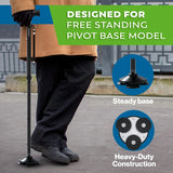 HoneBull Replacement Tips for Walking Cane (Pack of 3), Durable Replacement Cane Tips, Walking Cane Tips and Crutch Tips