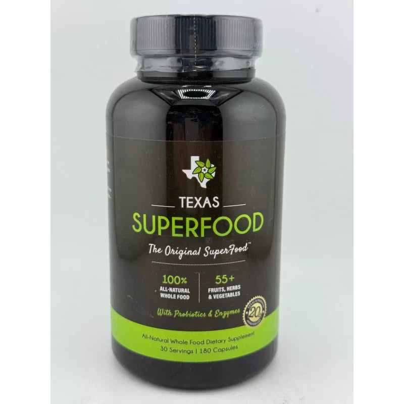 Texas SuperFood Original Superfood Capsules, 180 caps 2/2026