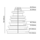 CVS18 Universal Split Constant Velocity Joint Gaiter Boot Replacement Kit Black