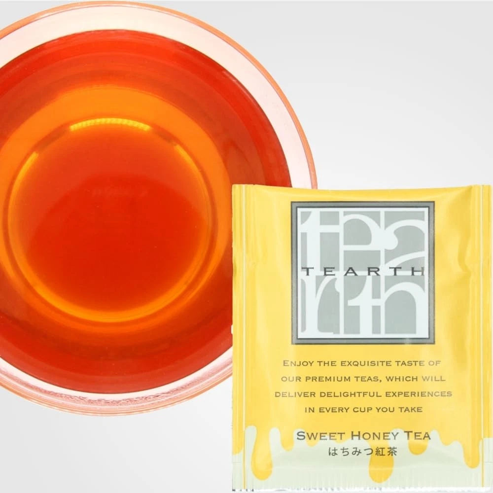 TEARTH Honey Tea Set of 4 Types Tea Bags, 7 Bags Each, Individually Packaged