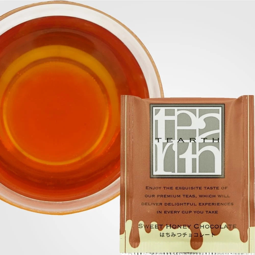 TEARTH Honey Tea Set of 4 Types Tea Bags, 7 Bags Each, Individually Packaged