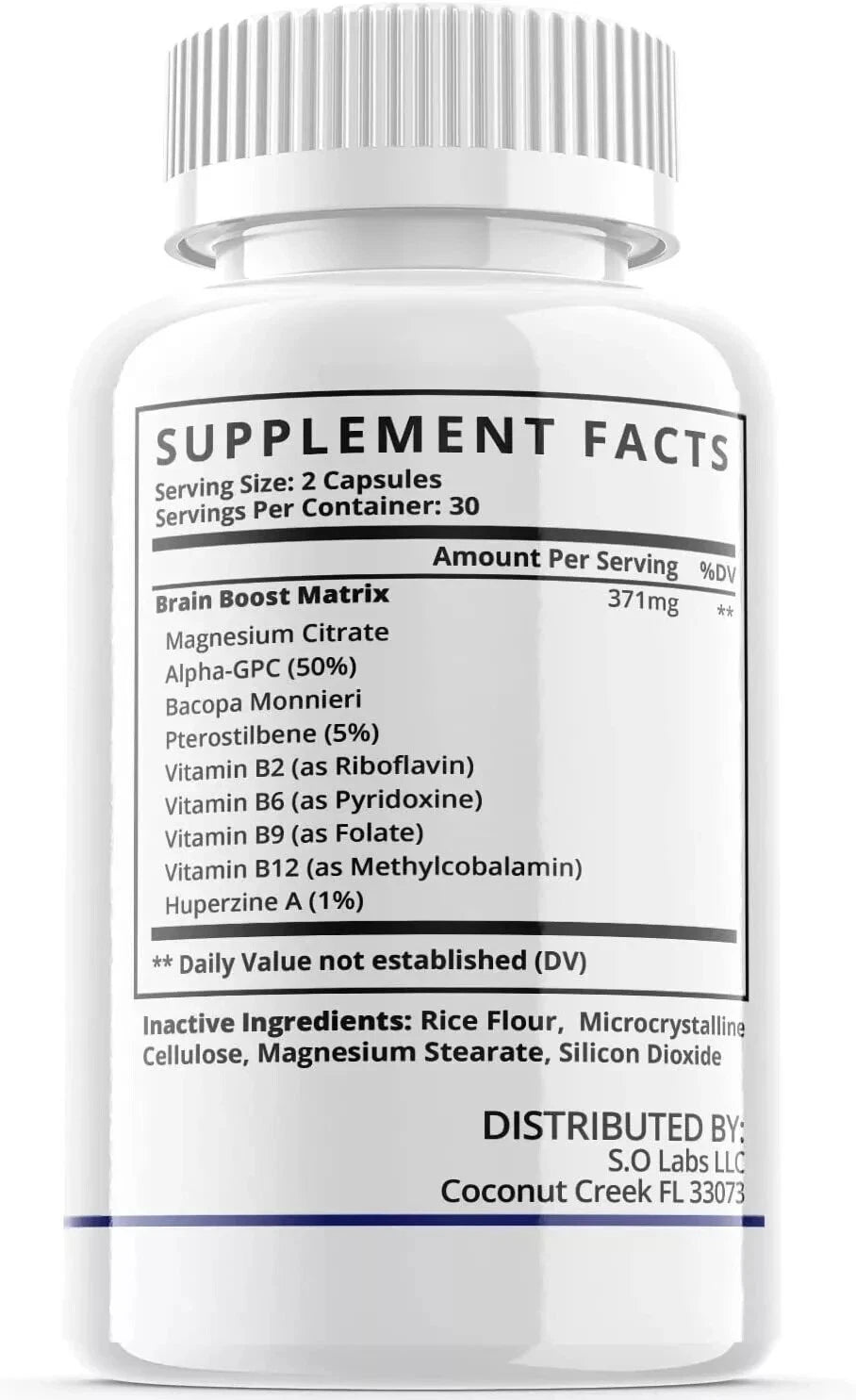 (5 Pack) Nooceptin Nootropic Supplement - Brain Productivity Support - 300 Caps