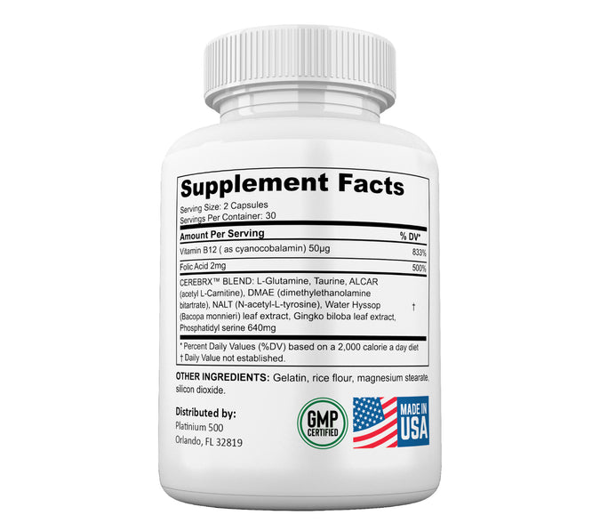 (5 pack) Noocubes Brain Productivity Pills, Cognitive & Memory, Premium Formula