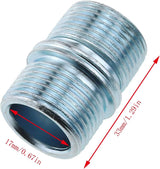 E-outstanding Metal Rack Connector 4pcs 1Inch/25.4mm Wire Rack Shelve Unit Pole Connector Storage Shelf Shelving Holder Connection Nuts Replacement Parts (ID: 16mm, OD: 23mm)