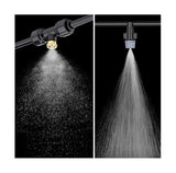 Misting Cooling System 98.4FT (30M) Misting Line + 50 Brass Mist Nozzles + 45 T-Connectors + 1 Faucet Adapters (3/4") Outdoor Mister for Patio Garden Greenhouse Trampoline for Waterpark