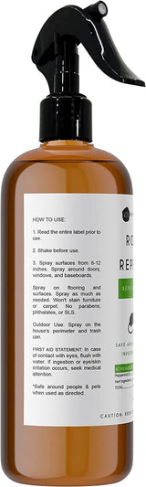 Peppermint Oil Rodent Repellent Spray (16oz) from Kate Naturals. Mice Repellent with Peppermint Oil to Repel Mice and Rats. Non-Toxic Peppermint Spray for Rodents, Raccoons Outdoors. Made in USA