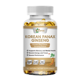 ZHPHK - Korean Red Panax Ginseng 1600mg 120 Capsules - No Fillers Extra Strength NON-GMO