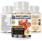 Parasite Detox Worm parasite cleanse colon support anti worm detox clean support fungus colon