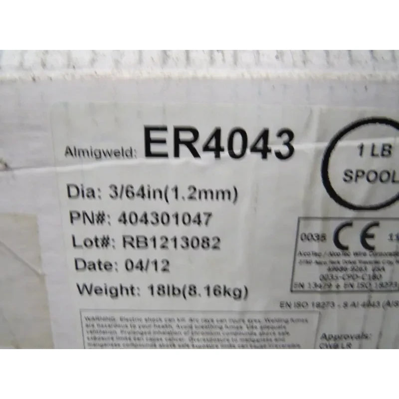 AlcoTec ER4043 Welding Wire 1lb spool