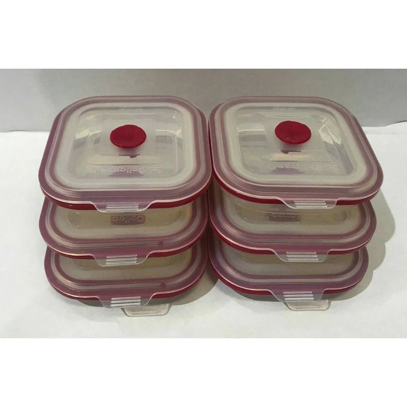 Collapse-it 6-Piece Silicone Food Storage Containers - Thumbnail 2