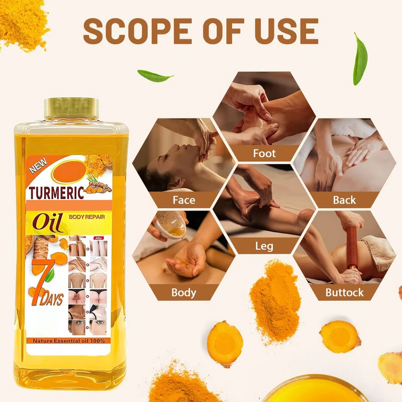 nedraho nedraho Soft 7 Turmeric Body Oil,Soft 7 Turmeric Oil,VeetGold Body Oil,Soft 7 Body Oil for Face & Body Moisturizer,Soft 7 Oil Natural Moisturizing Body Oil for All Skin Types (7 oz/Bottle)