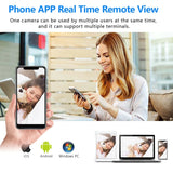 WCFHS Free 64G Smallest Wireless WiFi Battery Camera, Concealed Cam, Coin Size Camera, HD1080P Video Recording Live Feed For Night Vision, Motion Detection, Cloud Storage for Security with iOS Android APP