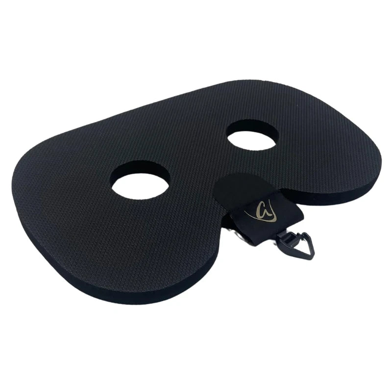 Godfrey Original Rowing Seat Pad, anti slip comfortable seat pad for in-boat and rowing machine, optional Clip for in-boat, perfect for Concept2, Peloton, Hydrow and Water Rowers (Mens with Clip)