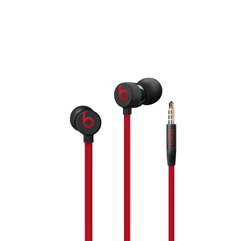 Beats Beats By Dr. Dre UrBeats3 Wired In-Ear Headphones w/ 3.5mm Plug - Black / Red (Renewed)