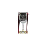 I Drink and I Know Things Stemmed Wine Glass with Charm and Presentation Packaging