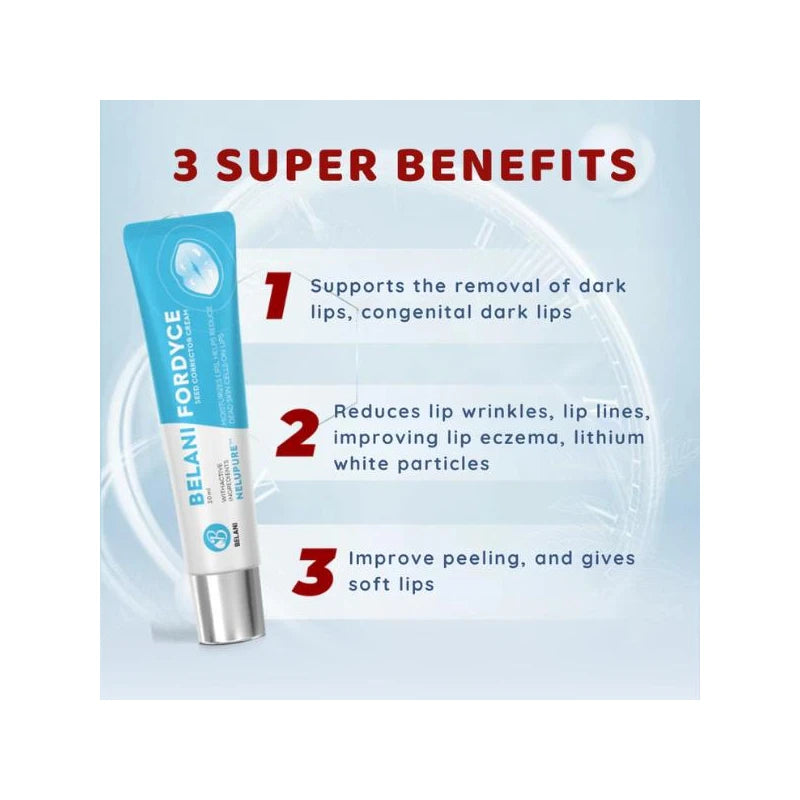 Belani Fordyce Lip Acne Cream - Smooth Lip Corrector for Fordyce Spots & Acne - Color: Combo 3 Boxes
