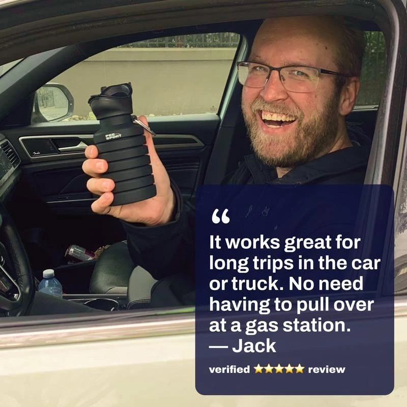 PeeSport Adventure Pee Bottle for Men and Women - Color: Lavender