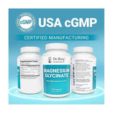 Dr. Berg Nutritionals Magnesium Glycinate - Supports Muscle Health & Nerve Function Healthcare Dietary Supplement - Potency: 400 mg (5 Capsules per Serving)
